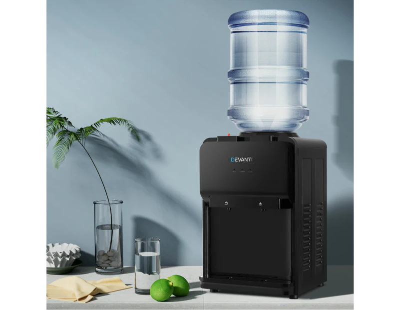 Devanti Water Cooler Dispenser Bench Top Black