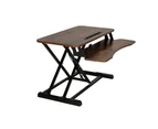 Artiss Standing Desk Riser Height Adjustable Rustic Brown 80CM