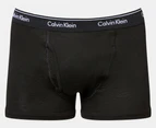 Calvin Klein Men's Classic Cotton Trunks 3-Pack - Black