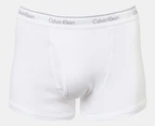 Calvin Klein Men's Classic Cotton Trunks 3-Pack - Black/Grey/White