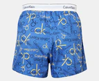 Calvin Klein Men's Modern Cotton Stretch Slim Fit Boxers 2-Pack - Navy/Blue
