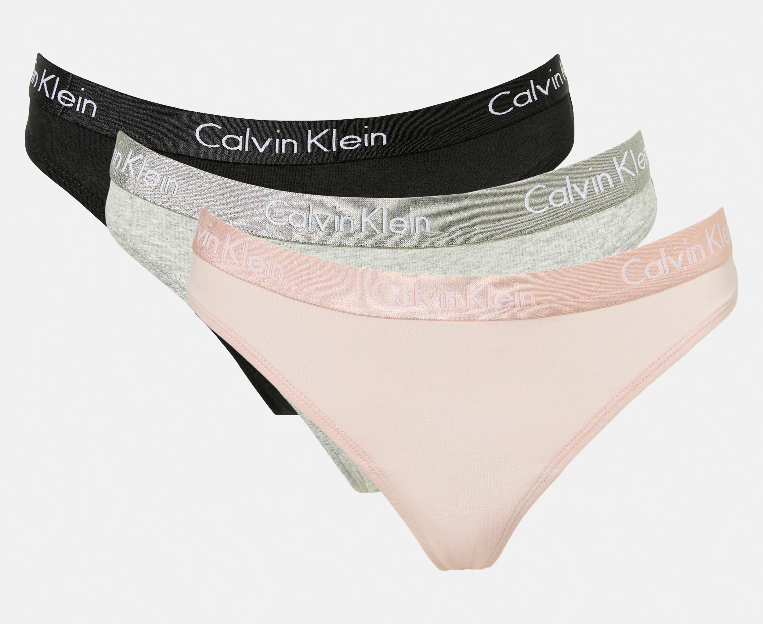 Calvin Klein Women's Motive Cotton Boyshorts 3-Pack - Black/Grey