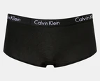 Calvin Klein Women's Motive Cotton Boyshorts 3-Pack - Black/Grey Heather/Nymph's Thigh