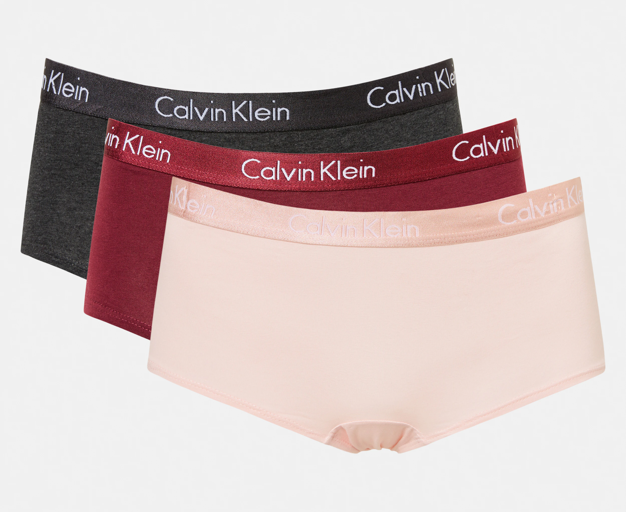 Calvin Klein Women`s Carousel Cotton Boyshorts 3 Pack (HGreen
