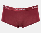 Calvin Klein Women's Motive Cotton Boyshorts 3-Pack - Tawny Port/Charcoal Heather/Nymph's Thigh