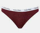 Calvin Klein Women's Carousel Thong 5-Pack - Black/Nymph's Thigh/Tawny Port/Grey Heather/Confetti
