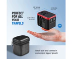 Universal Travel Adapter,International Plug Adapter, 5.6A Smart Power 3.0A 4 USB 1 Type C,Outlet Converter Worldwide US to Europe EU UK(Type C/G/A/I) -Red