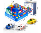 Kids Toys for 3 4 5 6 7 8 Year Old Boys Girls Race Track Car Adventure Toys for Boys Age 3, City Rescue Car Toys for Toddlers 2-4 Years