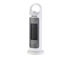 Heller 2000W Electric Ceramic Oscillating Mini Tower Heater Hot Fan w/Thermostat