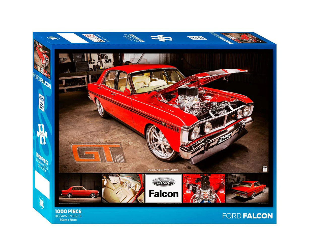 1000pc Ford Falcon Cat GT Red Jigsaw Puzzle Kids/Adult Set 50x70cm 3y+