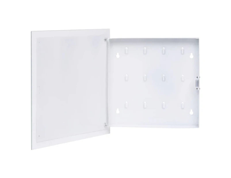 Key Box with Magnetic Board White 35x35x5.5 cm