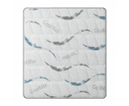 Dreamz Spring Mattress Bed Pocket Tight Top Foam Medium Firm Double Size 25CM - White