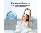 Dreamz Spring Mattress Bed Pocket Tight Top Foam Medium Firm Queen Size 25CM