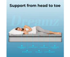 Dreamz Spring Mattress Bed Pocket Tight Top Foam Medium Firm Queen Size 25CM