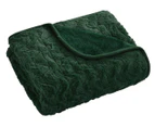 Dreamaker 120x160cm Faux Fur Heated Throw - Eden Green