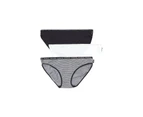 3 x Bonds Womens Hipster Bikini Underwear Briefs Black & White Cotton - Multi