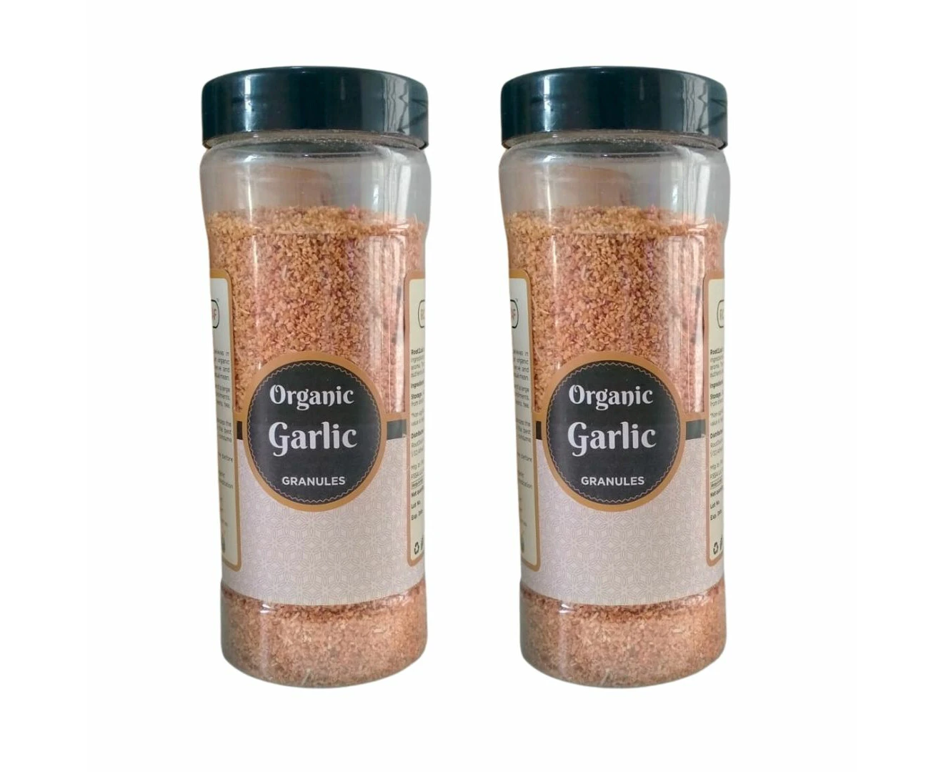 Organic Garlic Granules 200g Pack of 2 by Root2leaf Organic