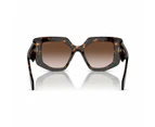 Women's Low Bridge Fit Sunglasses, PR 14ZSF52-Y - Tortoise