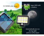 2pk 160 LED Solar Lights Garden Outdoor (Sydney Stock) COB Motion Sensor Light Security Flood Light Adjustable Panel Waterproof
