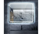Simplus 80x60cm LED Bathroom Mirror Front Light Vanity Mirrors Wall Anti-Fog Makeup Mirror
