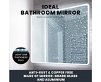Simplus 100x80cm LED Light Bathroom Mirror Wall Mounted Vanity Makeup Anti-Fog Makeup Mirror