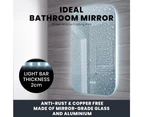 Simplus 50x95cm Smart Bathroom Mirror Vanity LED Light Wall Mirrors Anti-Fog Makeup Mirror