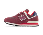 New Balance Kids' 574 Running Shoes - Red/Multi