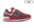 New Balance Kids' 574 Running Shoes - Red/Multi