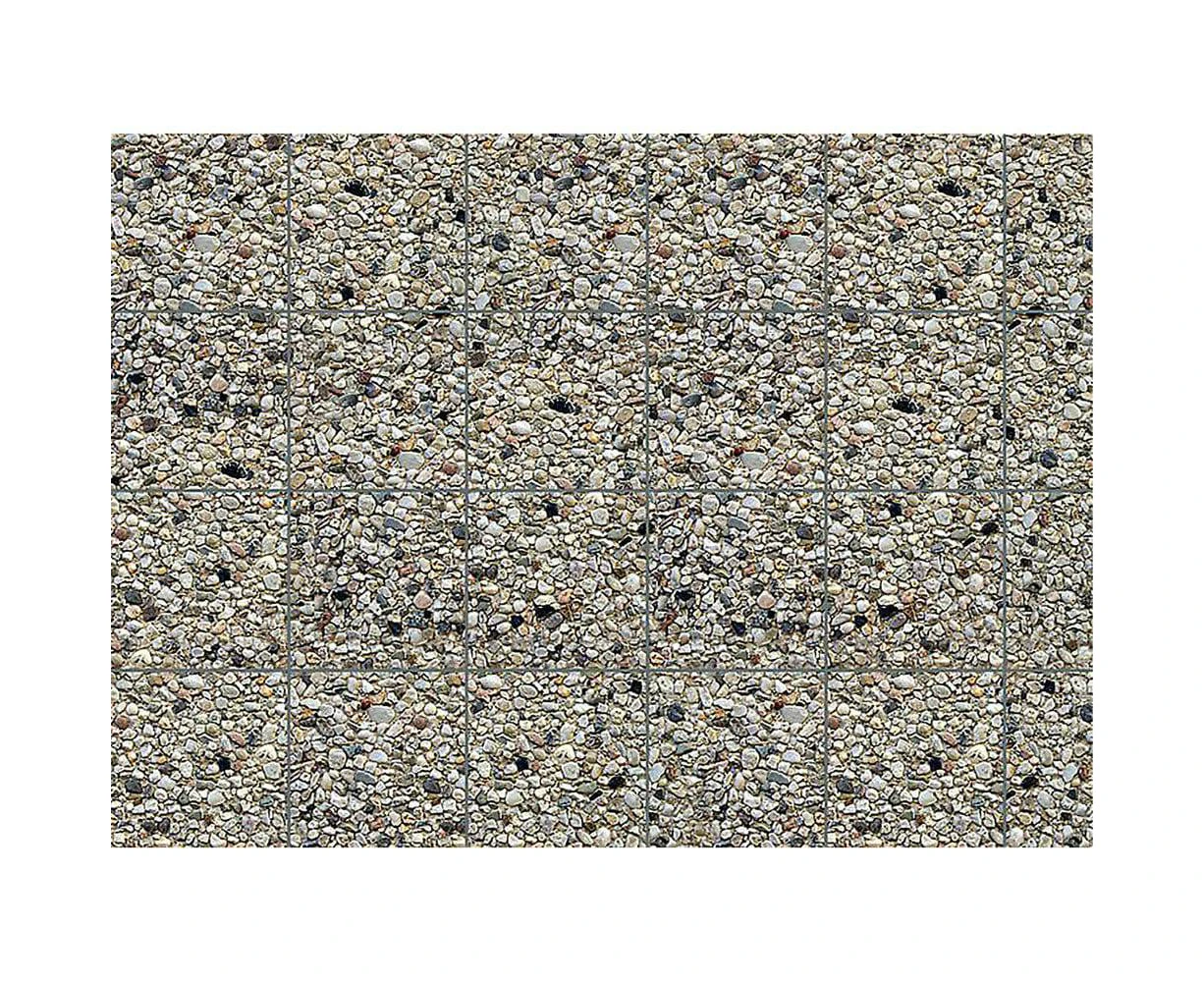 Faller HO Wall Card Exposed Aggregate Concret