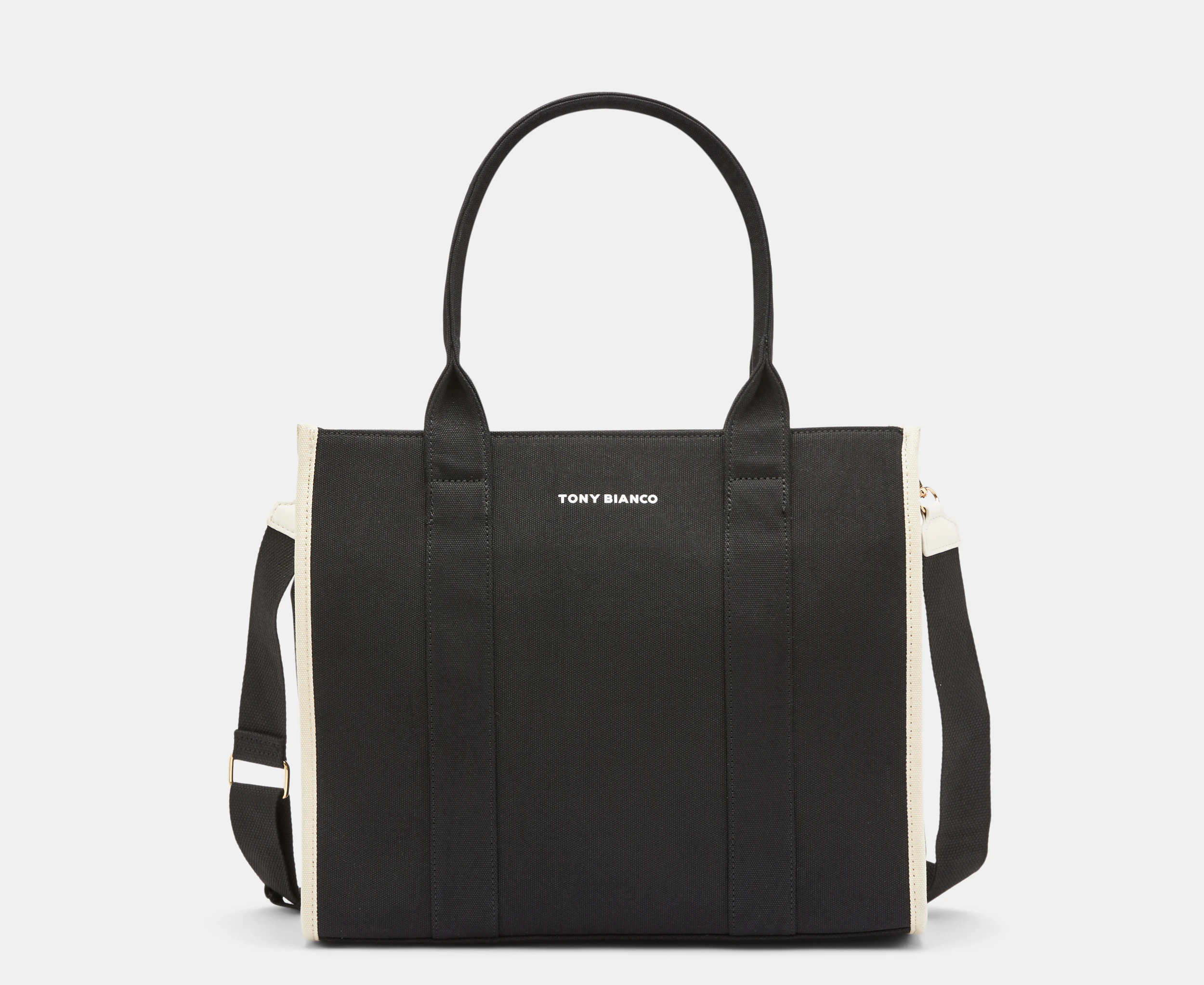 Tony Bianco Lana Oversized Tote Bag - Black/Beige