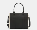 Tony Bianco Lana Oversized Tote Bag - Black/Beige