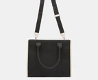 Tony Bianco Lana Oversized Tote Bag - Black/Beige