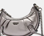 GUESS Clelia Mini Top Zip Crossbody Bag - Pewter