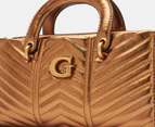 GUESS Lovide Mini Satchel Bag - Bronze