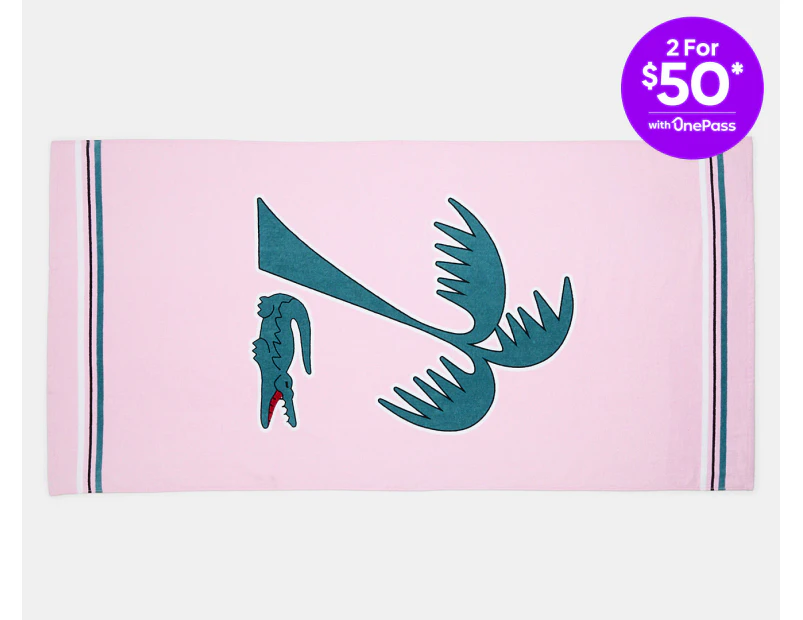 Lacoste Murphy Beach Towel - Pink