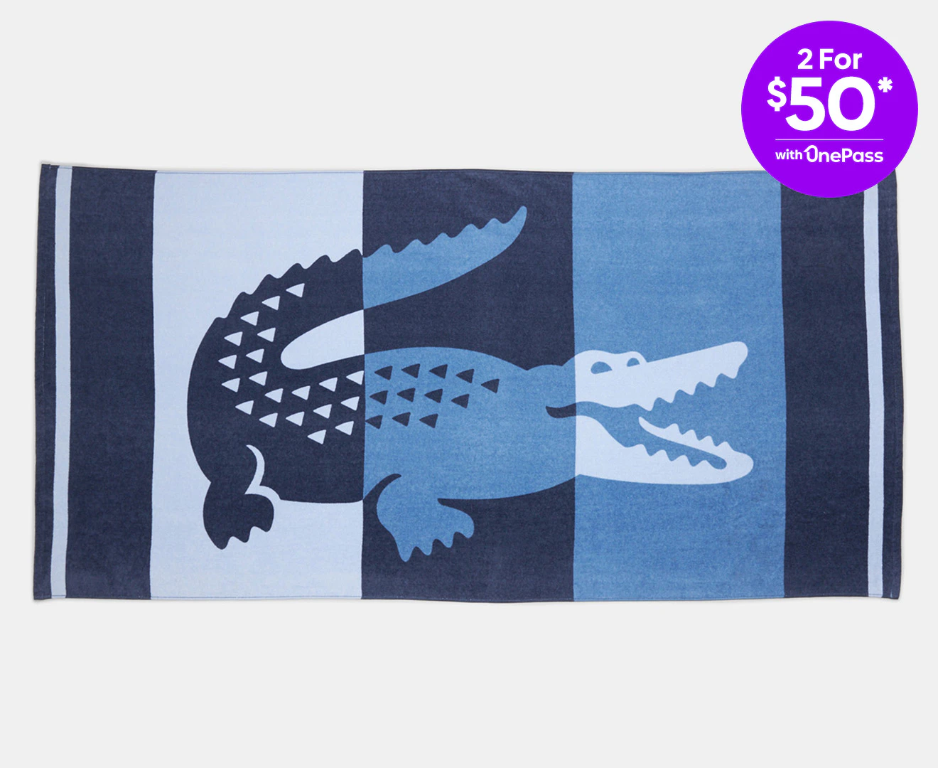 Lacoste Duke Beach Towel - Blue