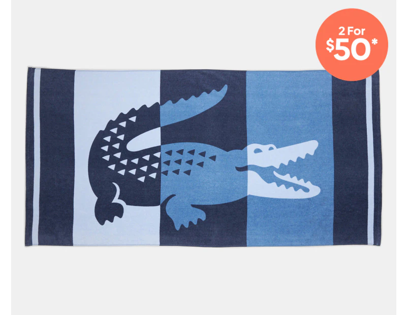 Lacoste Duke Beach Towel - Blue