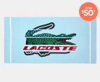 Lacoste Fusion Croc Beach Towel - Light Blue