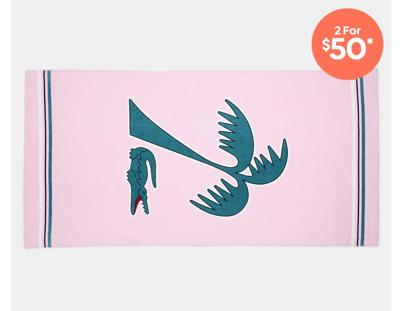 Lacoste Murphy Beach Towel - Pink