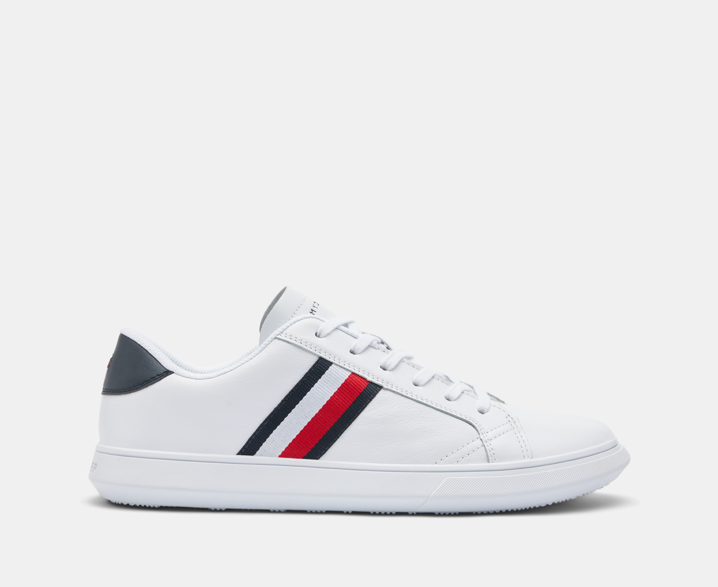 Tommy Hilfiger Men's Essential Leather Cupsole Sneakers - White ...