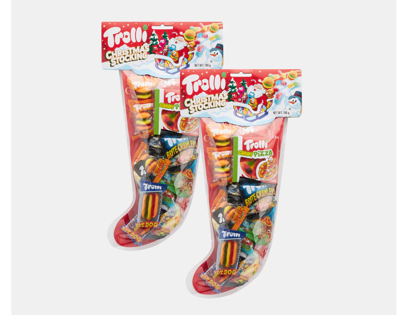 2 x Trolli Giant Christmas Stocking 180g