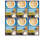 6PK Inaba Chicken Broth Chicken & Scallop Flavour Cat/Kitten Pet Food/Meal Pack