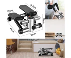 Advwin Mini Stepper Exercise Machine with LED Display and Elastic Rope