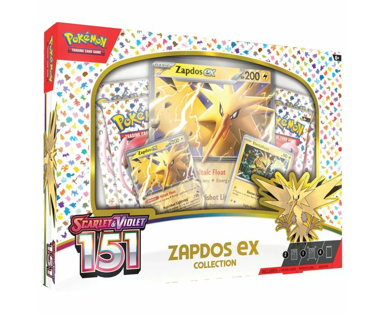 Pokemon TCG: Scarlet & Violet—151 Collection—Zapdos Ex Box – Assorted*