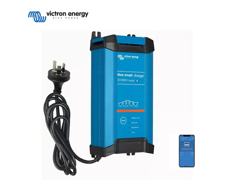 Victron Blue Smart IP22 SLA/LiFePO4 Charger 12V 30A Single Output Fan Assisted