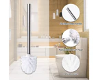 5PCS Toilet Brush Bathroom Brush White Stainless Steel Cleaning Brush Spare