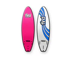 FIND 6'0' TuffPro Soft Surfboard Thruster PINK EVA RAILS - 3 FCS StyleFin - Pink