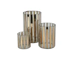 Maine & Crawford Maxi 19x12cm Convex Glass Cylinder Home/Office Decor Platinum