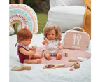 7pc Miniland Doll Kids/Children Play Wooden Beauty Set w/ Zippered Hand Bag 3y+