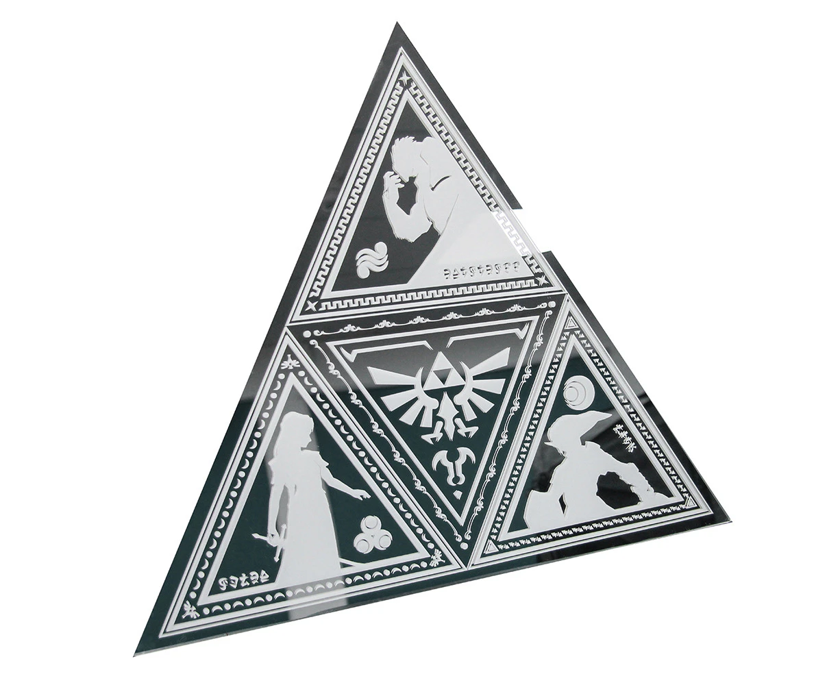 Paladone 39cm Zelda Triforce Mirror Teen/Adult Gift Memorabilia Table Wall Decor